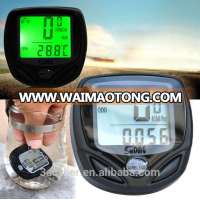 Waterproof Wireless LCD Digital Bicycle Computer Bike Cycle Speedometer Odometer Green LED Backlight