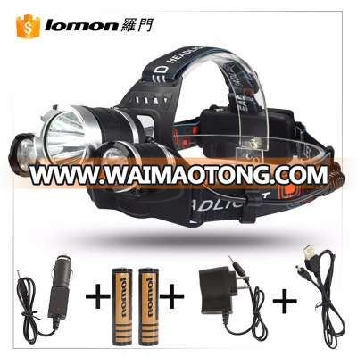 2017 USB Zoomable Waterproof High Power XML T6 6000 Lumen Led Rechargeable Headlamp for Camping